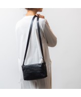 crossbody bag black python