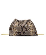 Bolso de mano de piel animal print con cadena para colgar