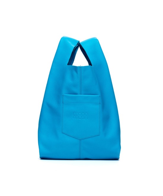 Bolso de piel suave y ligero con correa regulable que imita a las bolsas de plastico del supermercado