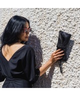 cartera de mano negro