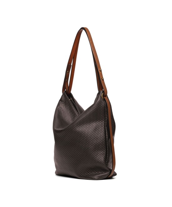 brown convertible backpack
