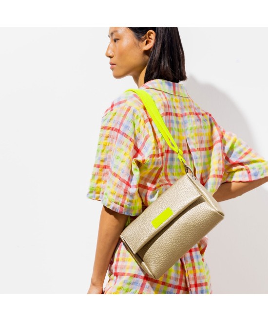 Golden crossbody bag