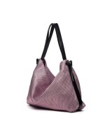 Leather backpack bag with a glossy finish.