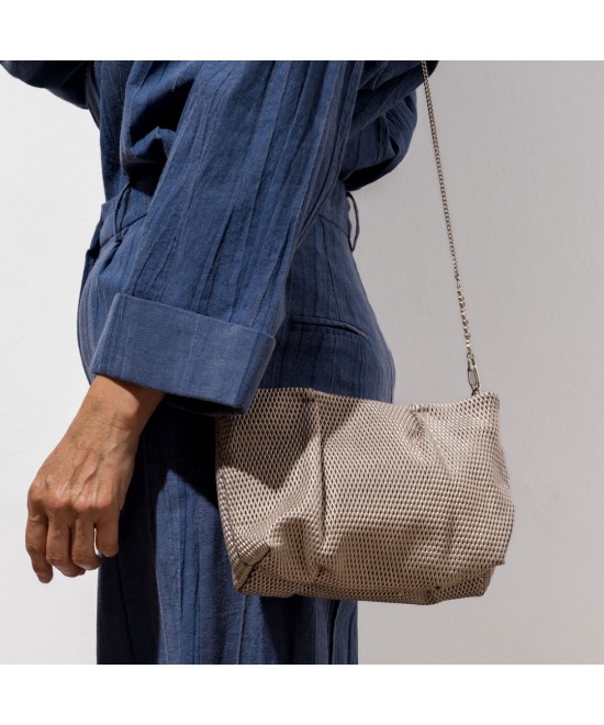 Bolso de fiesta metalizado oro