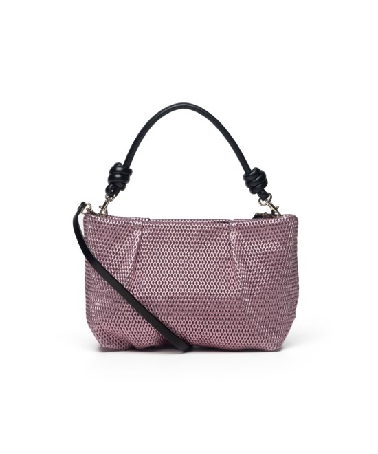 Bolso de ceremonia metalizado rosa