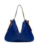 Practical and light leather bag with leather strap