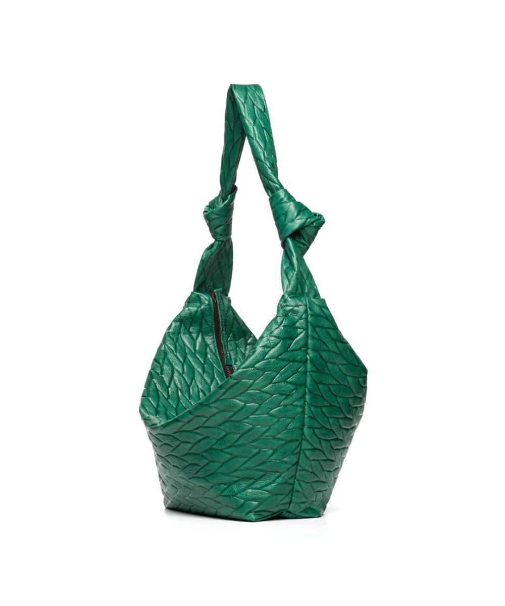 Soft and light leather bag to hang on the shoulde