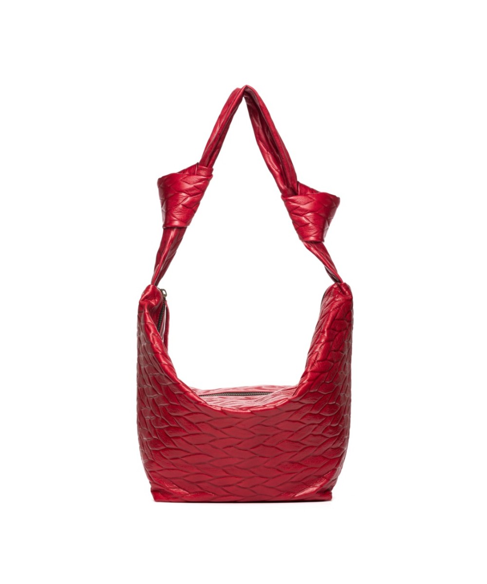 Soft and light leather bag to hang on the shoulde