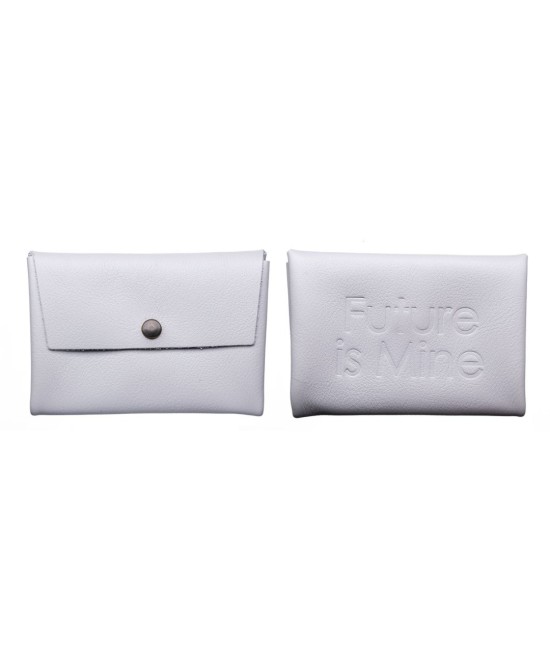 Monedero de piel unisex con 2 departamentos.