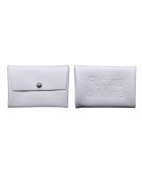 Unisex leather purse with 2 departments.
