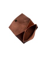 Unisex leather purse with 2 departments.
