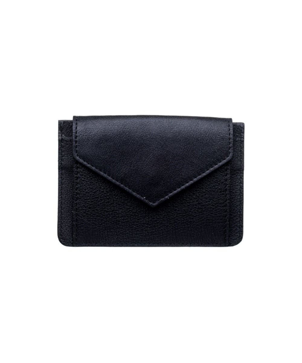 Black  leather purse. Handmade in Spain.