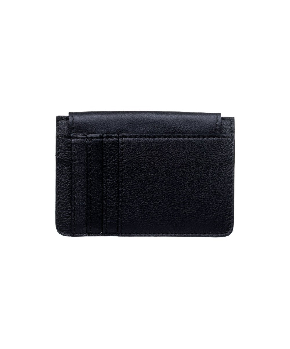 Black  leather purse. Handmade in Spain.