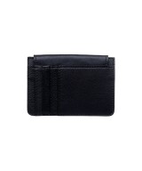 Black  leather purse. Handmade in Spain.
