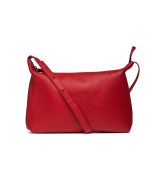 bolso de piel rojo con correa adaptable