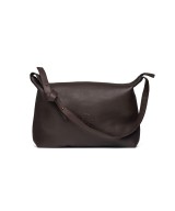 bolso de piel marrón chocolate