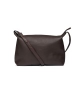 bolso de piel marrón chocolate
