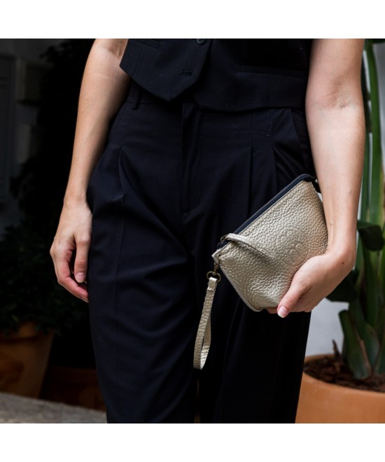 Bolso pequeño de piel color blanco