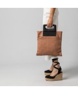 Original engraved leather bag with padded handle.