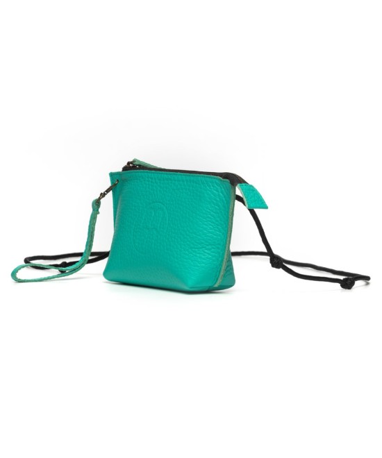 Bolso pequeño de piel color verde