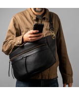 Riñonera grande tipo mochila para cruzar a la espalda. Mochila para hombre