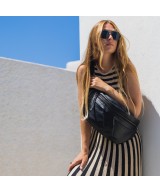 Riñonera grande tipo mochila para cruzar a la espalda. Unisex
