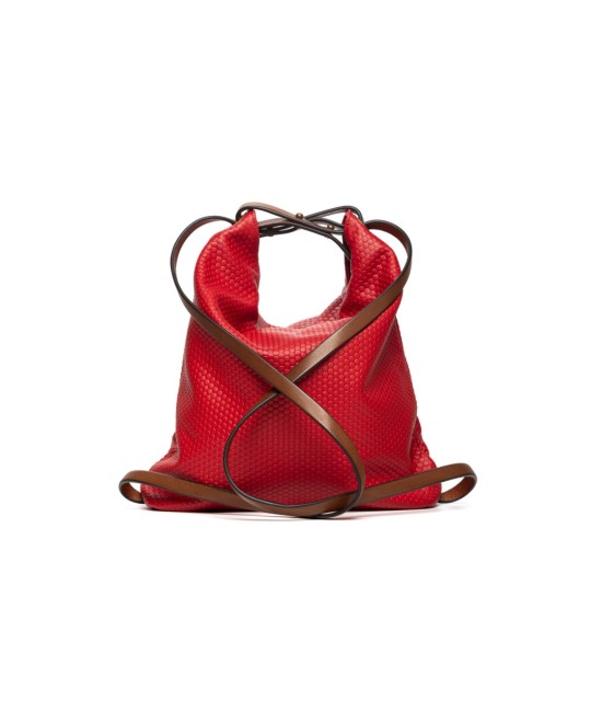 Bolso mochila color rojo