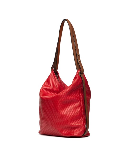 Red convertible backpack