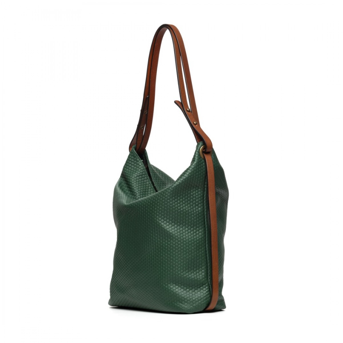 Green convertible backpack