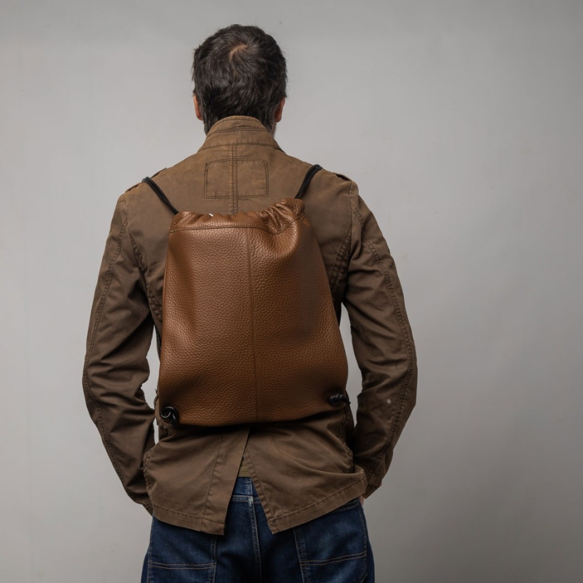 Mochila marrón unisex